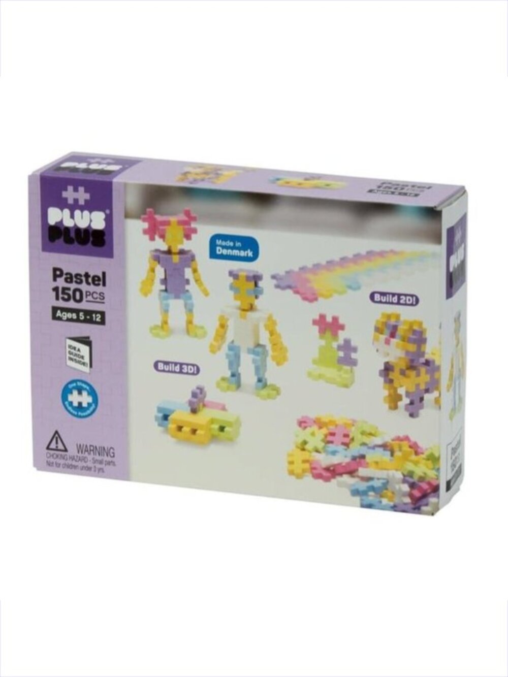Plus-Plus 150 pc Pastel Building Set Made in Denmark New Sealed For Age 5+